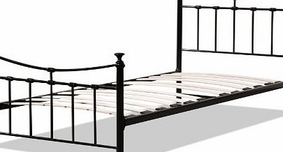 Birlea Emily 3ft Single Metal Bed, Black