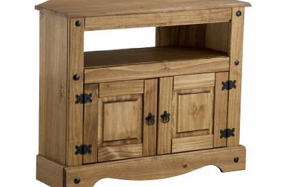Birlea Furniture Birlea Corona Corner TV Cabinet, Waxed Pine