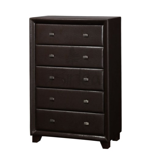 Brooklyn 5 Drawer Chest in Brown