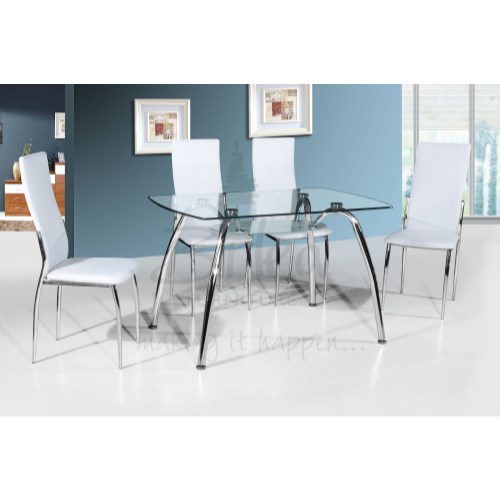 Birlea Furniture Hampton Dining Set in White