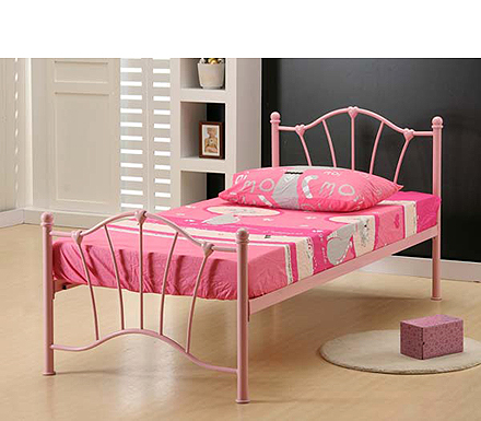 Birlea Furniture Ltd Eleanor Single Pink Metal Bedstead