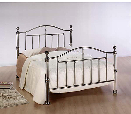 Birlea Furniture Ltd Salton Metal Bedstead in Nickel