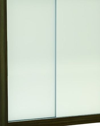 Birlea Lynx 2 Door Sliding Wardrobe, Walnut amp; White