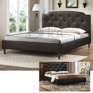 Manhattan 4FT 6 Double Leather Bedstead