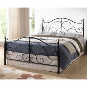 Milano 4FT Small Double Metal Bedstead -