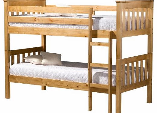 Birlea Seattle 3 ft Bunk Bed, Pine