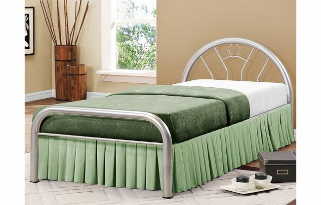 Birlea Solo Bed Silver Single Metal FREE DELIVERY