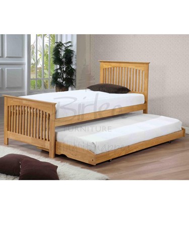 Toronto 3ft Rubber Wood Bed With Guest Bed