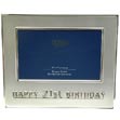 Birthday 21st Birthday Photo Frame (Silver)