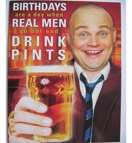 FANTASTIC COLOURFUL AL MURRAY THE PUB LANDLORD BIRTHDAY GREETING CARD