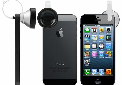 Birugear  5X Super Telephoto Detachable Clip on Camera Lens for Apple iPhone Samsung HTC Motorola LG Nokia and other Mobile Phone 