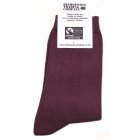Bishopston Fairtrade Organic Cotton Ladies Socks - Aubergine