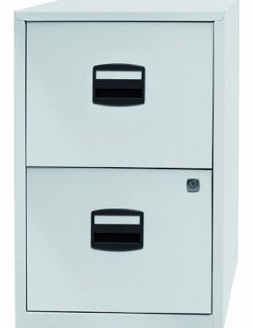 A4 672x413x400mm Metal Filing Cabinet - Chalk White