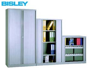 Bisley economy side tambour cupboards