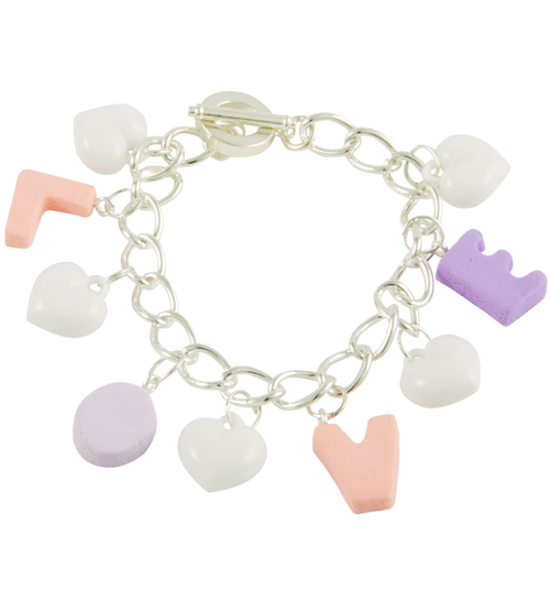 Bits and Bows Alphabet Candy Love Charm Bracelet from Bits and
