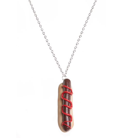 American Hot Dog Necklace from Bits and Bows
