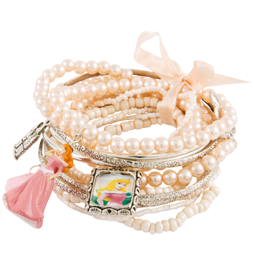 Aurora Beauty Pearl And Charms Stacker Bracelet
