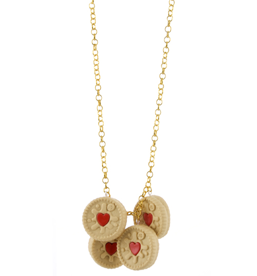 Jammy Dodger Drop Necklace from Bits and Bows