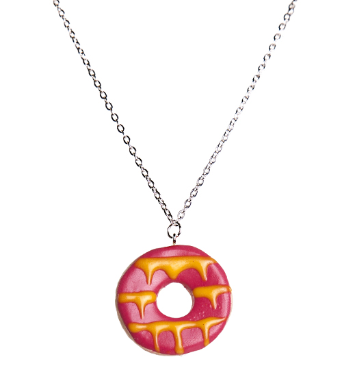 Bits and Bows Pink Party Ring Necklace from Bits and Bows