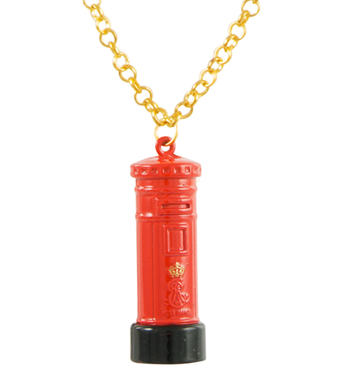 Bits and Bows Red Postbox Charm Necklace from Bits and Bows