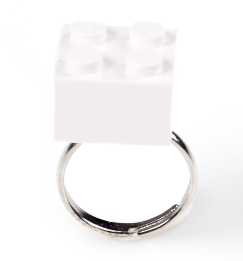 Bits and Bows White Build Me Up Ring from Bits and Bows