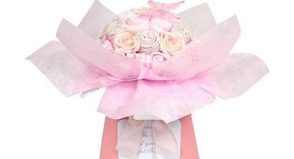 Bizzie Bees Baby Girl Clothing Bouquet Baby Shower Gift (3-6 Months)