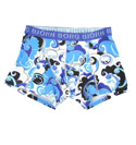 Blue, Black and White Swirl Pattern Boxer Shorts