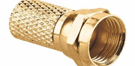 BKL 0403322 Gold-line F-Plug Screw-in 6mm Coax