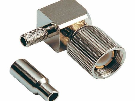 BKL 0415104 Plug 75 Ohm Crimp Angled Teflon for