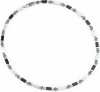 Black Agate- Marcasite & Mother Of Pearl Silver Necklet