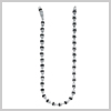 Black Agate Silver Chain by Fred Bennett
