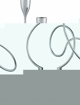 Black and Blum Loop Candelabra, Steel