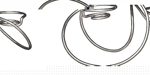 Black and Blum Loop Tealight Holder, Chrome