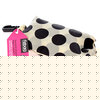 Black and Cream Polka Shoulder Fizbag Bag