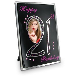 and Crystal 21st Birthday Photo Frame