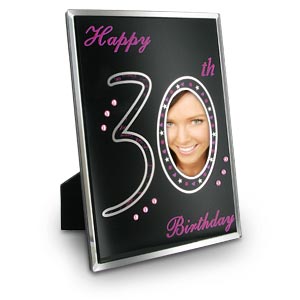 and Crystal 30th Birthday Photo Frame
