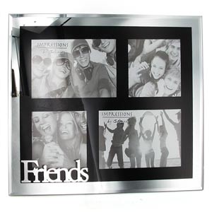 Black and Mirror Multi Collage Friends Photo Frame