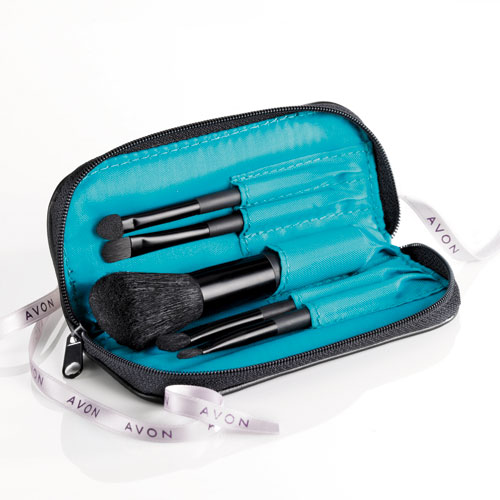 Black and Teal Brush Set