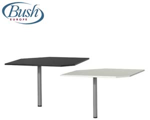 Black and white corner desk link