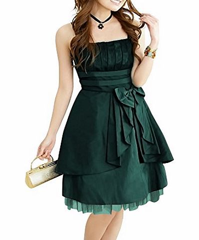 Black Butterfly Clothing Black Butterfly New Satin Cocktail Evening Party Prom Dress - Green - 14