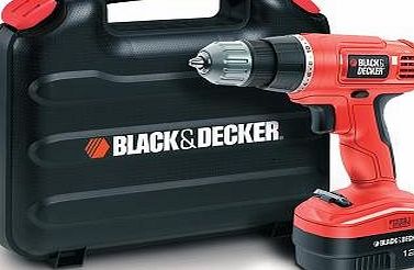 BLACK DECKER Black   Decker EPC12CAK 12V NiCd Cordless Drill/Driver in Kitbox