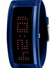 Black Dice Guru Watch in Dark Blue with LED