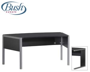 Black ergonomic desk
