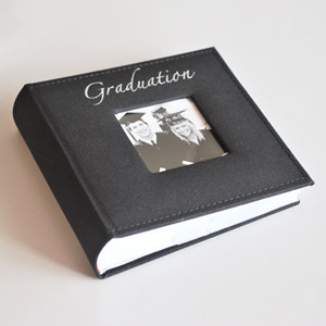 Black Fabric Graduation 6 x 4 Photo Album