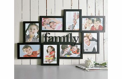 Black Family Eight Multi Photo Wall Hanging