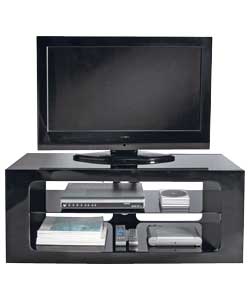 Black Glass Frame TV Unit