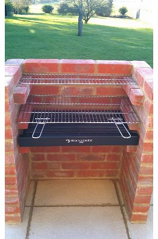 BLACK KNIGHT BARBECUES BLACK KNIGHT BARBECUE BKB401 STAINLESS STEEL GRILL BBQ KIT   WARMING RACK