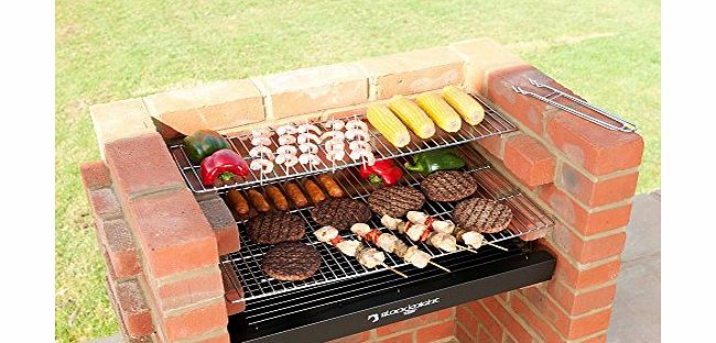 Black Knight BRICK BBQ KIT WITH WARMING RACK amp; COVER