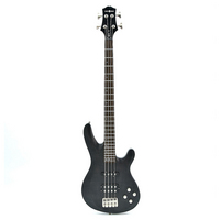 Black Knight CB-12 Bass Guitar Black Satin
