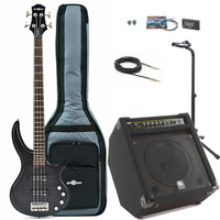 Black Knight CB-42M2 Bass Guitar Black Satin  